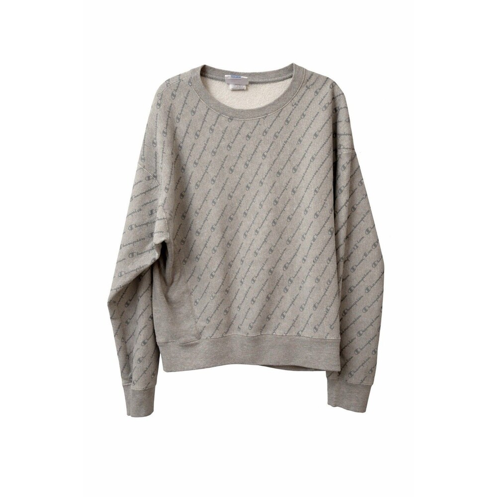 Champion Women’s Crewneck Sweatshirt Gray– Medium
